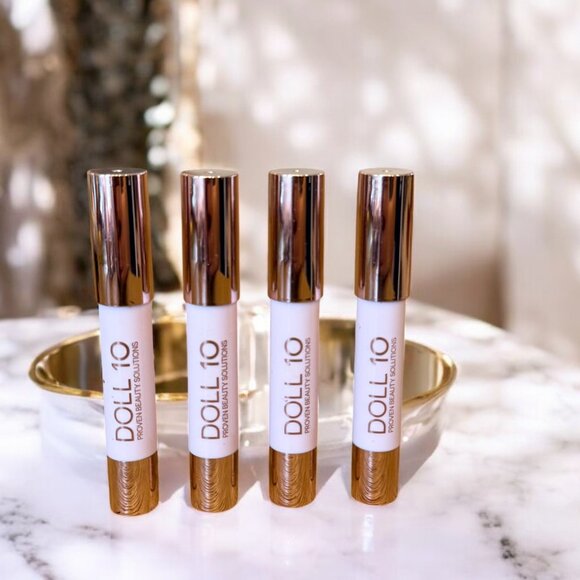 DOLL 10 Lip Crayon Bundle X4 Full Size Self Love Be Fearless Enjoy Life No bound - Picture 2 of 6